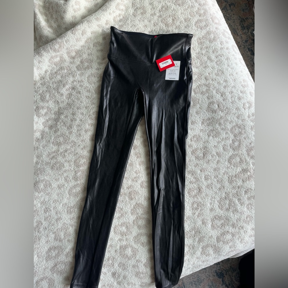 Spanx Faux Leather Leggings